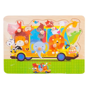 Fa puzzle 29,5x21,8x0,8 cm állatok