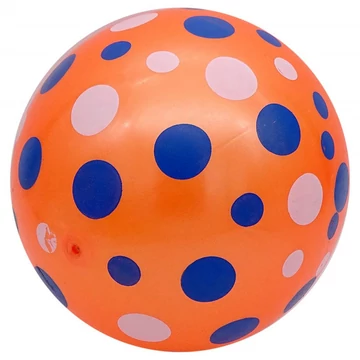 Gumilabda színes pöttyös 22 cm