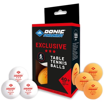 Ping-pong labda Donic Exclusive 3 csillagos fehér-sárga