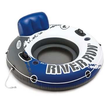 Háttámlás úszó fotel Intex Run River kék