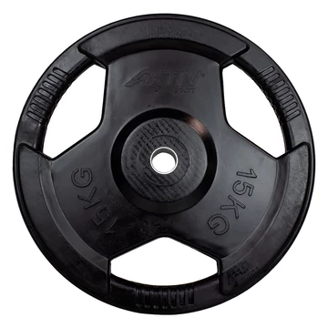 Aktivsport Gumírozott súlyzótárcsa 15 kg 31 mm