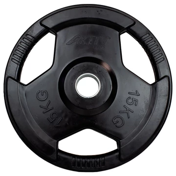 Aktivsport Gumírozott súlyzótárcsa 15 kg 51 mm