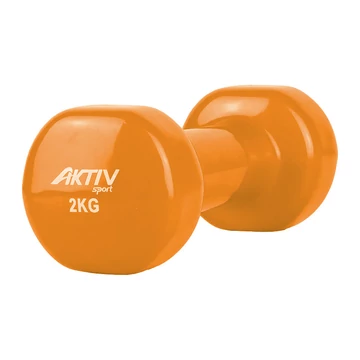 Kézisúlyzó vinyl Aktivsport 2 kg narancs