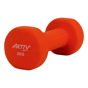 Súlyzó neoprén Aktivsport 2 kg narancs