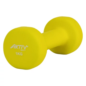 Súlyzó neoprén Aktivsport 1 kg sárga
