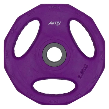 Súlytárcsa Aktivsport 2,5 kg lila Súlytárcsa Aktivsport 2,5 kg lila