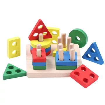 Montessori szín és formaválogató játék