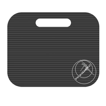 Szépséghibás mini fitnesz szőnyeg füles Trendy 35x30x1,5 cm fekete