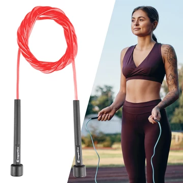 Ugrókötél inSPORTline JumpSpeed [piros]
