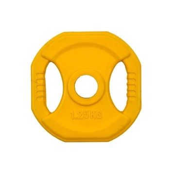 Szögletes gumizott súlyzótárcsa inSPORTline Pump 1,25 kg