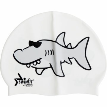 Úszósapka Swimfit cápás fehér