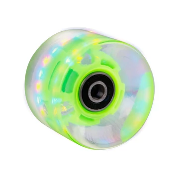 Műanyag gördeszka világító kerék 60*45 mm ABEC 7 csapágyakkal [zöld]