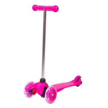 Háromkerekű roller WORKER Lucerino világító kerekekkel [rózsaszín]