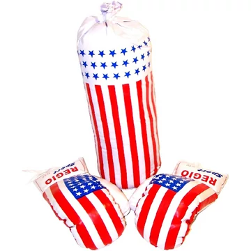 Boksz szett amerikai zászló mintás
