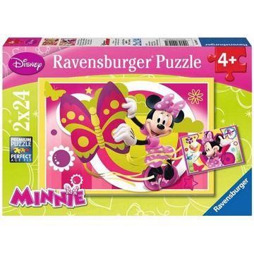 Puzzle 2x24 db - Minnie Ravensburger lepkés