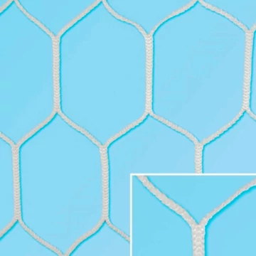 Labdarúgó kapuháló 400x200 cm Hexa csomómentes 3 mm 33070017, olasz