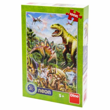 Puzzle 100 db XL Dino Dinók világa