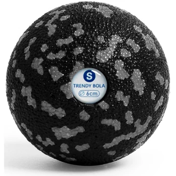 Masszázs labda Trendy Bola fekete-szürke 6 cm