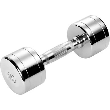 Krómozott kézisúlyzó 5 kg Trendy
