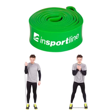 Fitness gumikötél inSPORTline Hangy Heavy 204x4,4 cm / 30 kg zöld