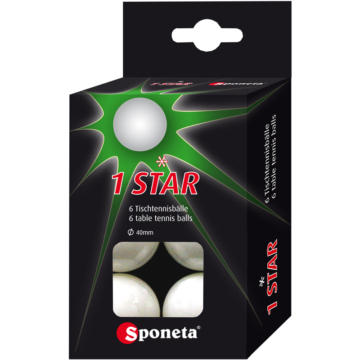 Ping-pong labda Sponeta * 1 star 6 db