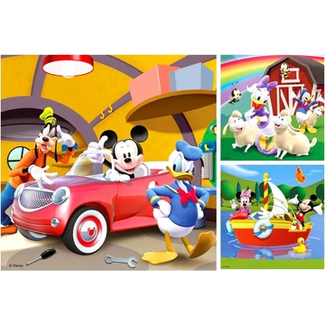 Puzzle 3x49 db - Mickey Ravensburger
