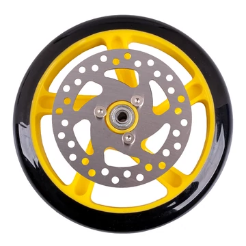 Pótkerék féktárcsával Discola rollerre 200x40mm [sárga]