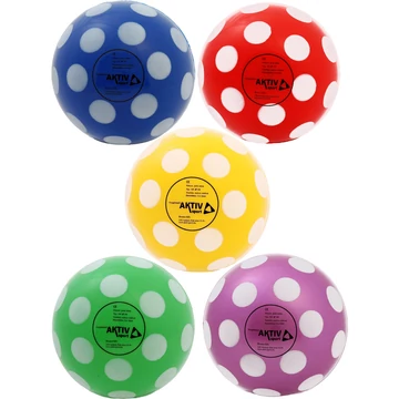 Játéklabda, 15 cm, pöttyös Aktivsport