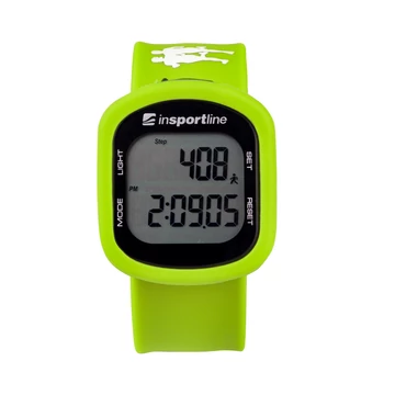 Digitális lépésszámláló inSPORTline Strippy [sárga-zöld]