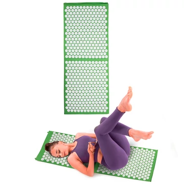 Akupresszúrás matrac inSPORTline AKU-1000 125 x 50 cm [zöld]