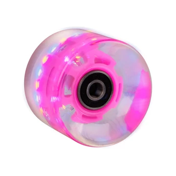 Műanyag gördeszka világító kerék 60*45 mm ABEC 7 csapágyakkal [lila]