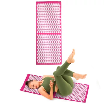 Akupresszúrás matrac inSPORTline AKU-1000 125 x 50 cm [rózsaszín]