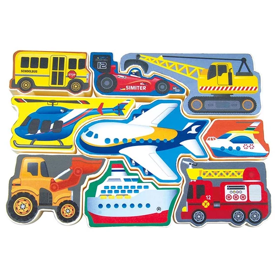 Formapuzzle járművek