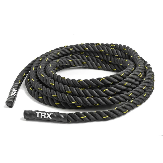 Funkcionális edzőkötél TRX Battle Rope 9 m fekete