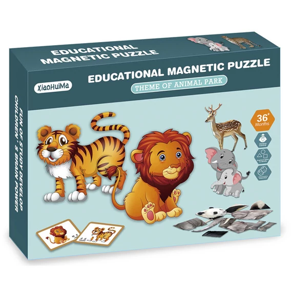 Puzzle mágneses vadállatok 86 db