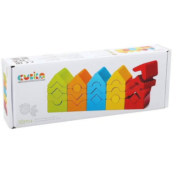 Cubika Fa toronyépítő szett 5 db-os