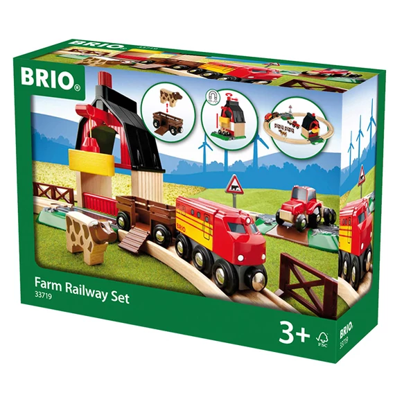 BRIO Farm vonat szett