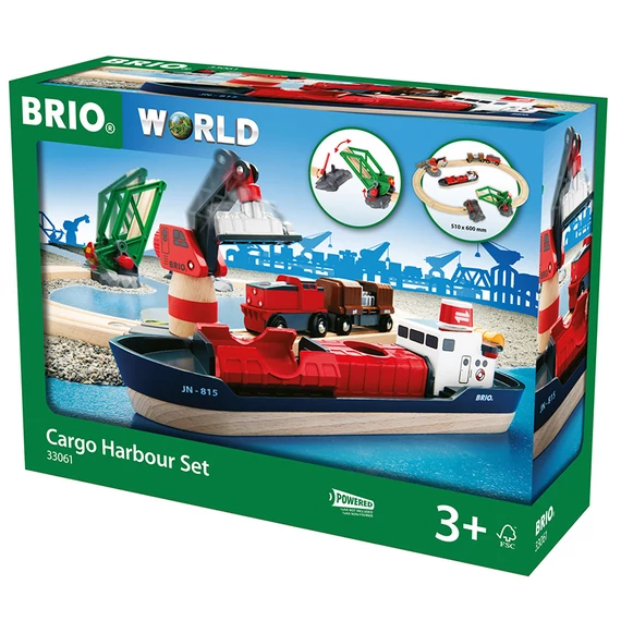 BRIO Hajó kikötő szett