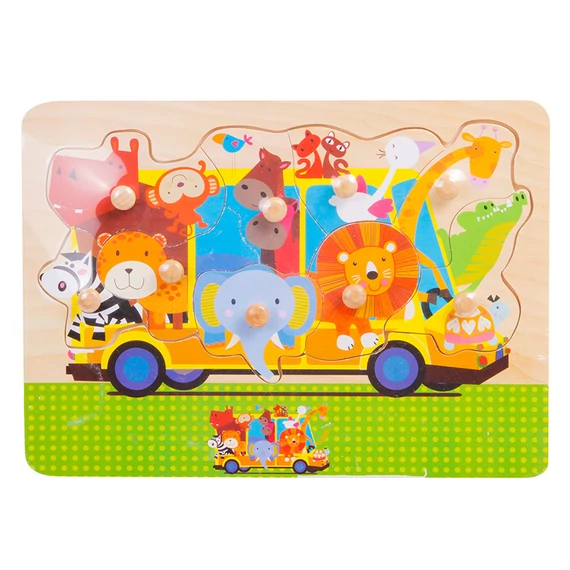 Fa puzzle 29,5x21,8x0,8 cm állatok