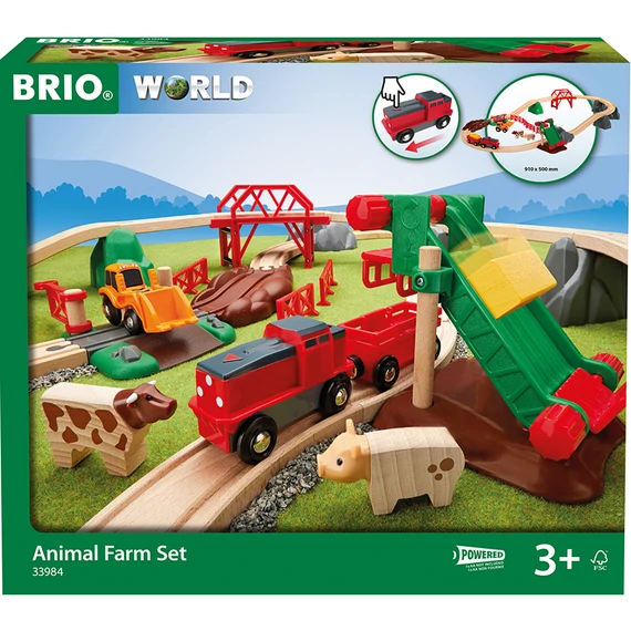 BRIO vonat farm készlet