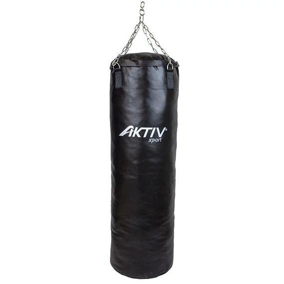 Boxzsák Aktivsport láncos 100x40 cm fekete