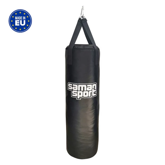 Boxzsák Samansport Slim műbőr 100x30 cm fekete