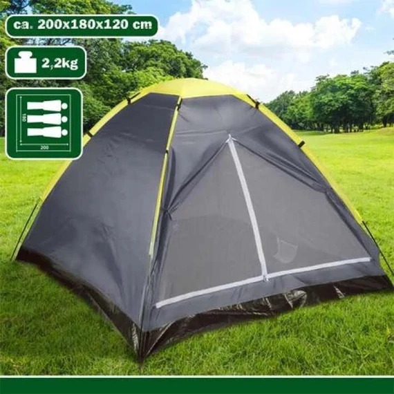 Sátor Camp Active 3 személyes 200x180x120 cm szürke