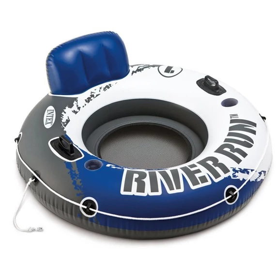Háttámlás úszó fotel Intex Run River kék