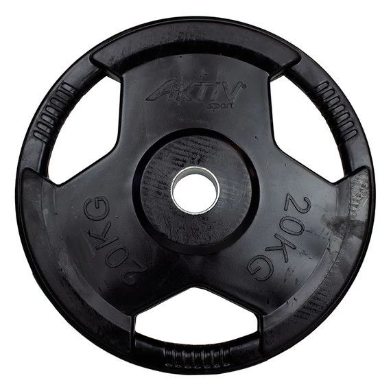 Aktivsport Gumírozott súlyzótárcsa 20 kg 51 mm