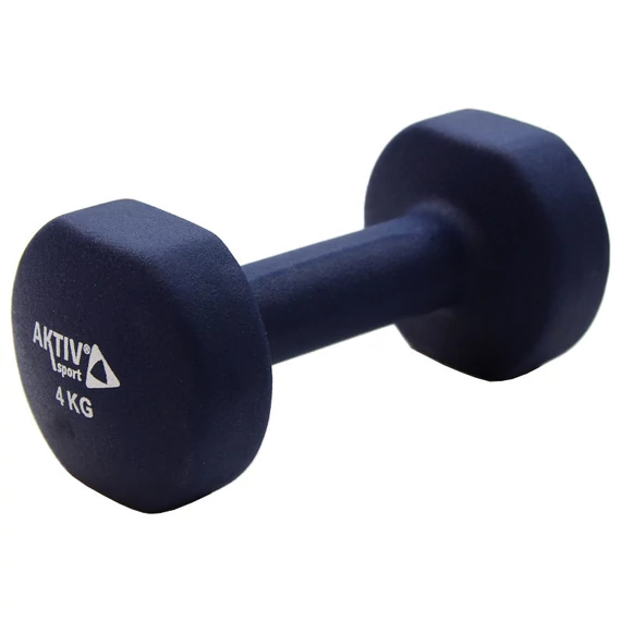 Szépséghibás súlyzó neoprén Aktivsport 4 kg kék