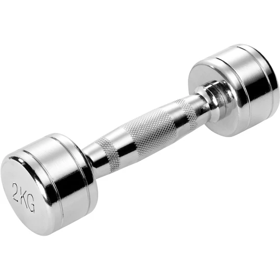 Krómozott kézisúlyzó 2 kg Trendy