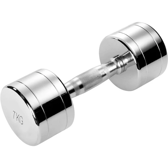 Krómozott kézisúlyzó 7 kg Trendy