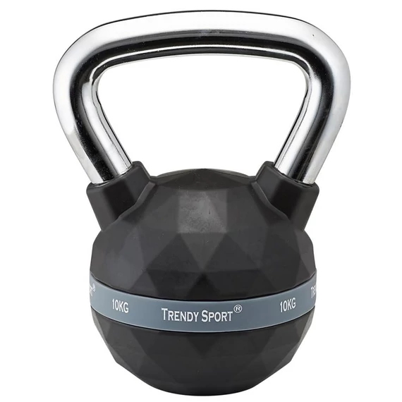 Kettlebell Trendy Premium fekete-króm 10 kg