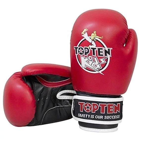 Boxkesztyű Top Ten Kids 8 oz gyerek piros